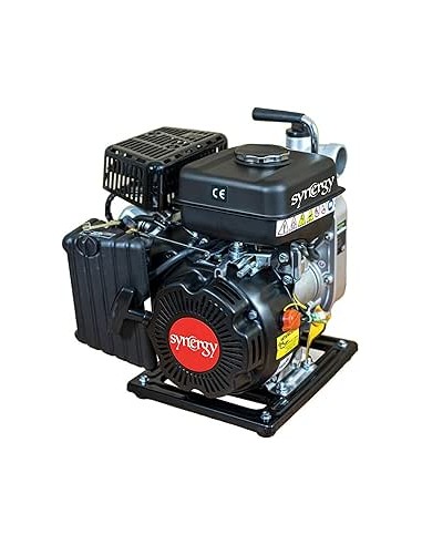 Synergy motobomba de agua a gasolina (79cc), Motor 4T, 12.000 L/h, entrada y salida 1,5" (38mm)