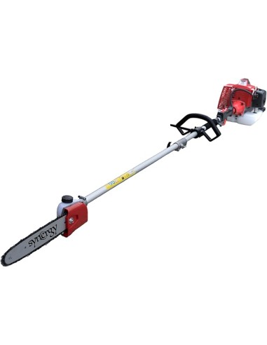 Synergy Podadora de Altura Gasolina 52cc 2CV - Espada 25cm, Arranque Easy Cut, Transmisión Reforzada de 26mm, Cinturón de Soport