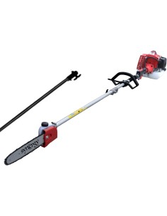 Synergy Podadora de Altura a Gasolina BLADEMASTER 52cc 2CV – Espada 25cm (10") + 1 Alargo – Motosierra Telescópica de Pér