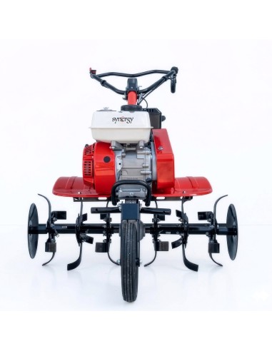 Synergy Motoazada Gasolina Arranque Eléctrico 208cc 7,5CV 4T OHV – 90cm Regulable, 3 Marchas, Ruedas 400x8 y Kit Agrícola