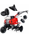 Motoazada de Gasolina Synergy 700 208cc 7,5cv Ancho 90cm con Kit Agrícola y Ruedas Metálicas de Tracción para Terrenos Duros