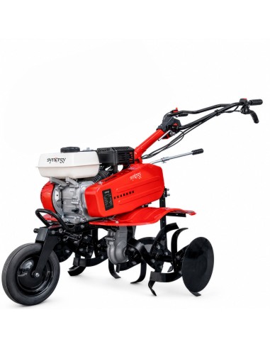 Motoazada de Gasolina Synergy 700 208cc 7,5cv Ancho 90cm con Kit Agrícola y Ruedas Metálicas de Tracción para Terrenos Duros