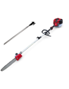 Synergy Podadora de Altura Gasolina 65cc 4,9CV con espada 25cm, Easy Cut, transmisión reforzada, 1 alargo y accesorios